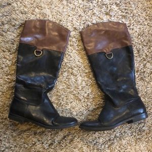 Brown and black size ten boots from Target